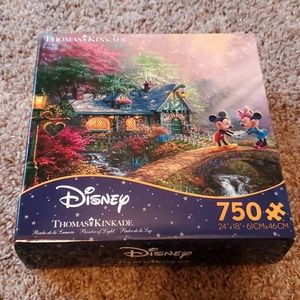 Disney Thomas Kinkade 750 Pc Puzzle-Mickey Minnie